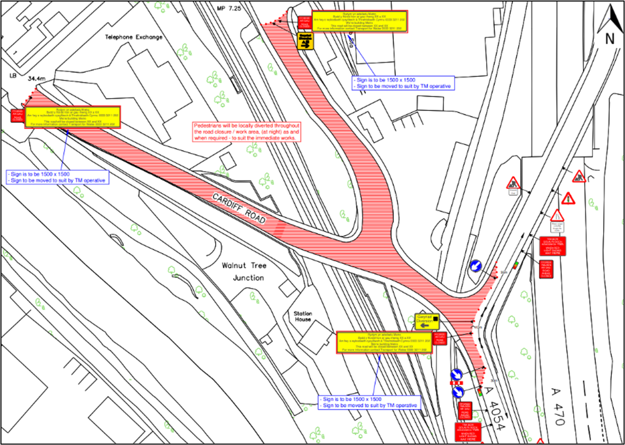 Cardiff Road bridge closures Transport for Wales